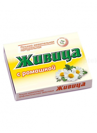 Живица из смолы лиственницы сибирской смолка жев 0,8г с ромашкой N 5