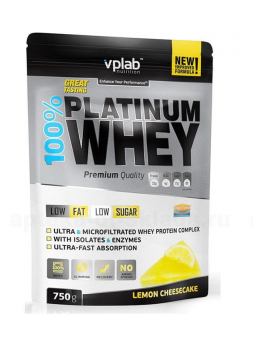 100% Platinum Whey со вкусом лимонный чизкейк 750г пакет N 1