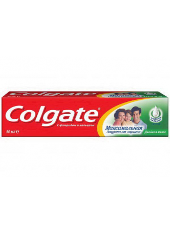 Colgate зубная паста максимальн защита от кариеса двойная мята 50мл N 1