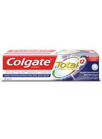 Colgate зубная паста Total 12 Профессиональная отбеливающ 75мл N 1 оптом