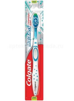 Colgate зубная щетка Макс Блеск средней жестк с полирующей звездой N 2