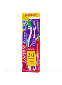 Colgate зубная щетка Массажер средней жестк N 2