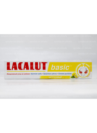 Lacalut зубная паста Бейсик цитрусовый вкус 75мл N 1