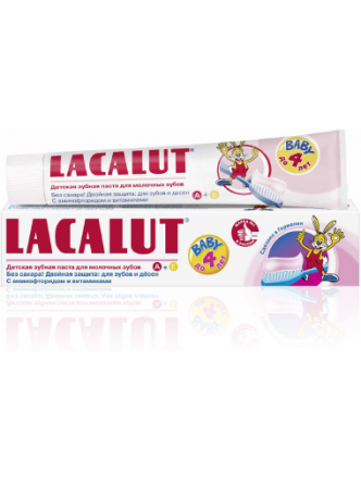 Lacalut зубная паста детская д/молоч зубов до 4 лет 50мл N 1