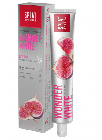 Сплат Wonderwhite отбеливающая зубная паста 75мл инжир N 1 оптом