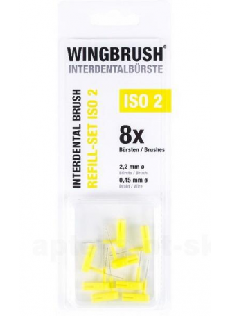 Wingbrush набор сменных ершиков refill-set iso2 2,2мм/0,45мм N 8 оптом