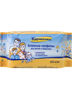 Курносики салфетки влажные д/детей и взрослых /40013/ N 100