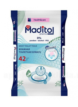 Maditol влажная туалетная бумага N 42