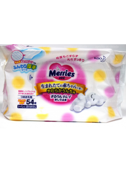 Merries салфетки влажные N 54