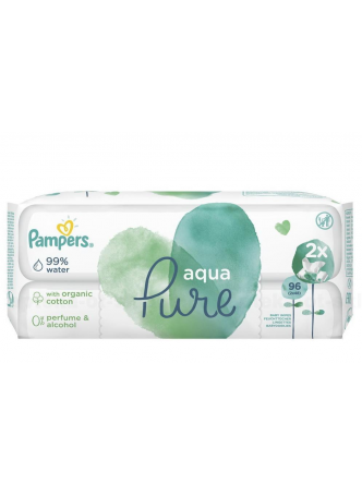 Салфетки влажные Памперс детские Aqua Pure N 96