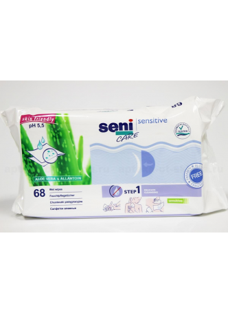 Seni care sensitive салфетки влажные д/чувствит кожи N 68 оптом