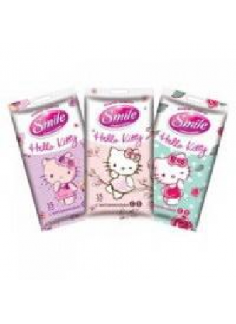 Smile салфетки детские влажные hello kitty N 15