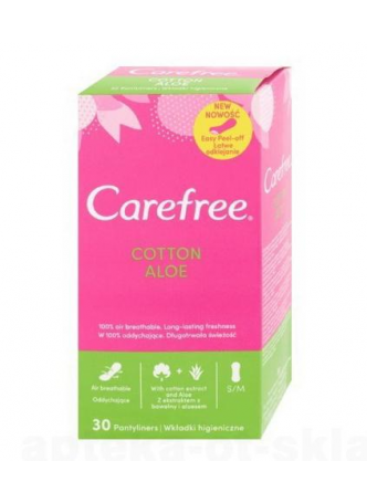 Carefree прокладки ежедн cotton aloe N 30 оптом