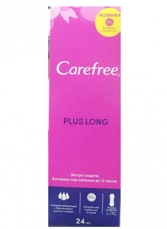 Carefree прокладки ежеднев plus long N 24 оптом
