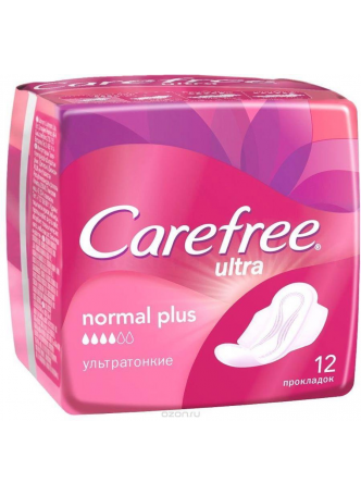 Carefree прокладки ultra normal plus ультратонкие N 12 оптом
