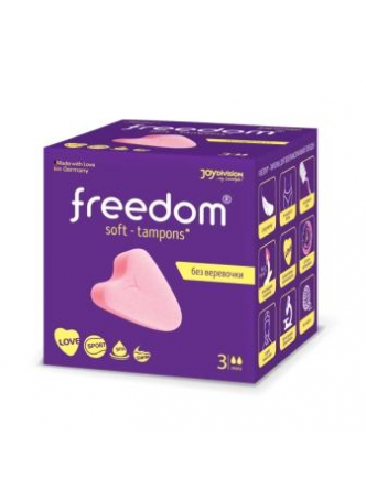 Freedom тампоны мягкие сердечко без веревочки mini N 3 оптом