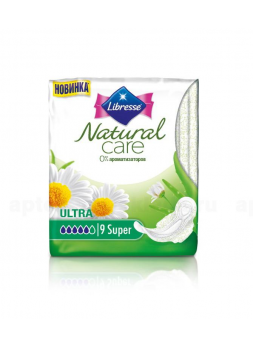 Прокладки Либресс Natural care Ультра Супер N 9