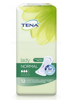 Прокладки Тена Lady slim нормал N 12