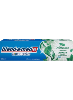 Зубная паста Blend-a-med комплекс с двойной системой отбеливания 100мл мята+эвкалипт N 1