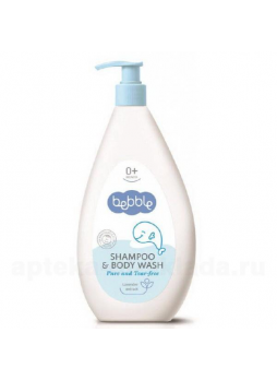Bebble shampoo&body wash 400мл шампунь д/волос и тела детский 0+мес N 1