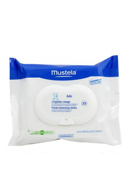 Mustela Bebe очищающие салфетки д/норм кожи 0+мес N 25