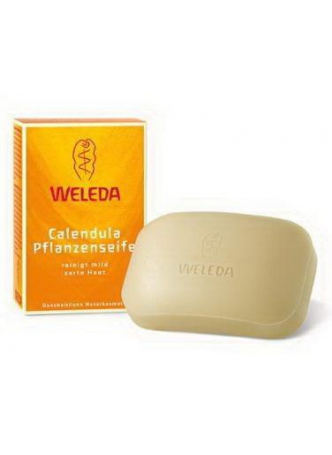 Weleda Мыло растительное с календулой и лекарственными травами 100г N 1