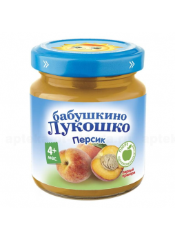 Баб лукошко Пюре персик 100г 1