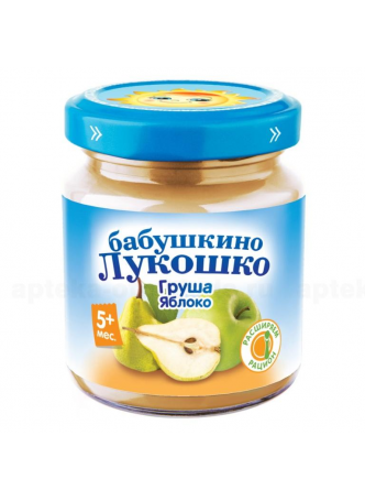 Баб лукошко Пюре яблоко/груша 100г N 1 оптом
