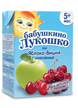 Бабушкино лукошко Сок яблоко/вишня осветл/без сах 200мл N 1