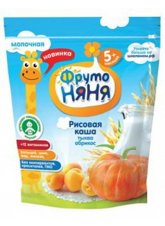 ФрутоНяня Каша мол рис/тыква/абрикос 200г N 1 оптом