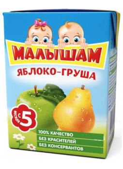 ФрутоНяня Малышам Нектар яблоко/груша не осветл 200мл N 1
