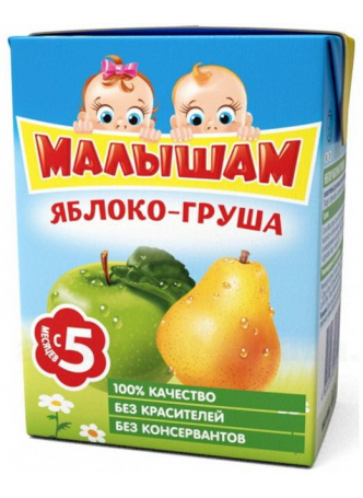 ФрутоНяня Малышам Нектар яблоко/груша не осветл 200мл N 1