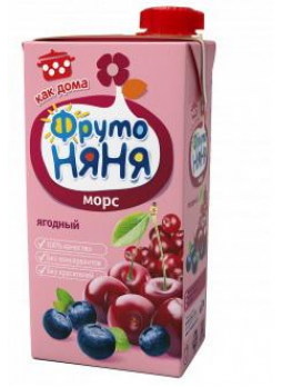 ФрутоНяня морс вишня/клюква/черника 500 мл N 1
