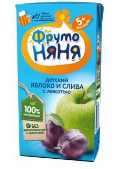 ФрутоНяня Нектар яблоко/слива/мяк/сах 200мл N 1