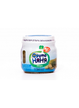 Фрутоняня Пюре брокколи/кабачки 5+ 80г N 1