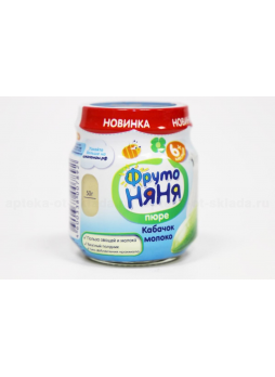 ФрутоНяня пюре кабачок/молоко 100г N 1