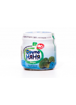 ФрутоНяня Пюре капуста брокколи 80г N 1