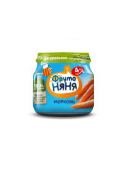 ФрутоНяня пюре морковь 80 г N 1