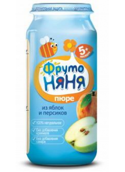 ФрутоНяня Пюре яблоко/персик 250г N 1