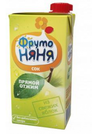 ФрутоНяня сок яблоко прямого отжима 500 мл N 1 оптом