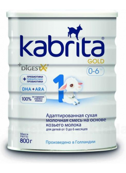 Кабрита 1 gold смесь сух на козьем молоке 800г N 1