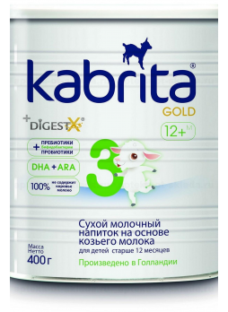 Кабрита 3 gold смесь сух на козьем молоке 400г N 1