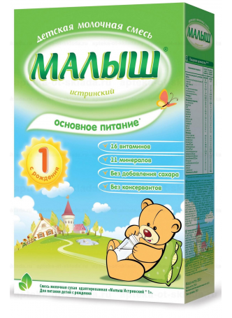 Малыш Истринский 1 смесь молочная сух с рожд 350г N 1 оптом