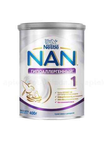 НАН1 гипоаллерген смесь сухая 400г N 1