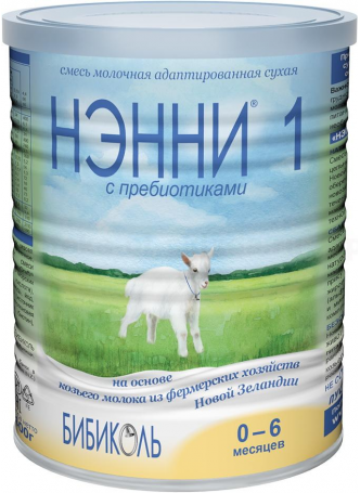 Нэнни 1 сух мол смесь 0-6 мес 400 г N 1 оптом