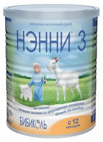 Нэнни 3 напиток мол сухой с 12 мес 400 г N 1