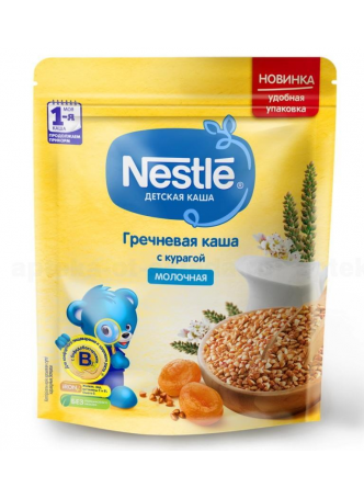 Нестле Каша мол гречневая с курагой 220г N 1 оптом