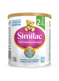 Симилак 2 гипоаллерг смесь сухая от 6 до 12 мес 375г N 1