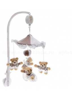 Canpol babies музыкальная карусель мишки под зонтиком +0мес N 1