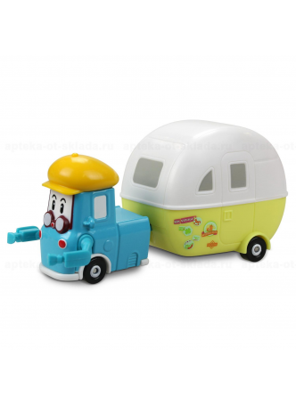Игрушка Robocar Poli кэмп метал машинка с прицепом 6см от 3х лет /83405/ N 1 оптом